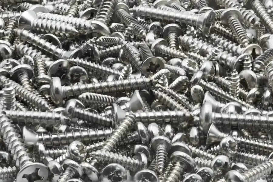 A box of corrosion-resistant deck screws