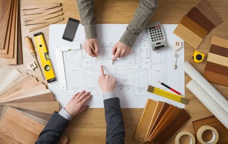 Illustration of a successfully completed construction project