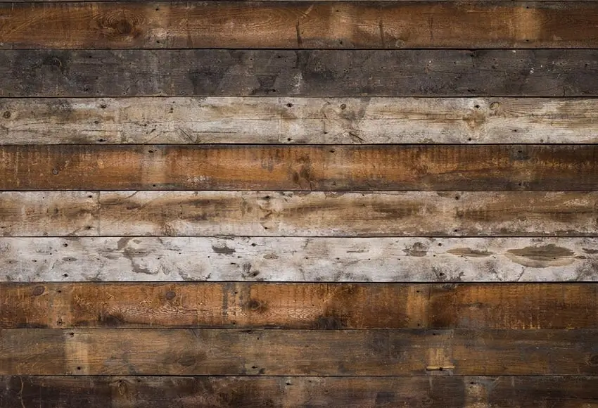 Close-up texture of reclaimed wood planks