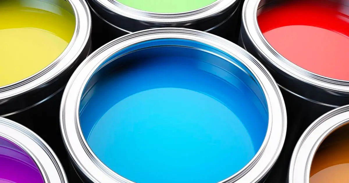 Paint swatch representing low-VOC paints
